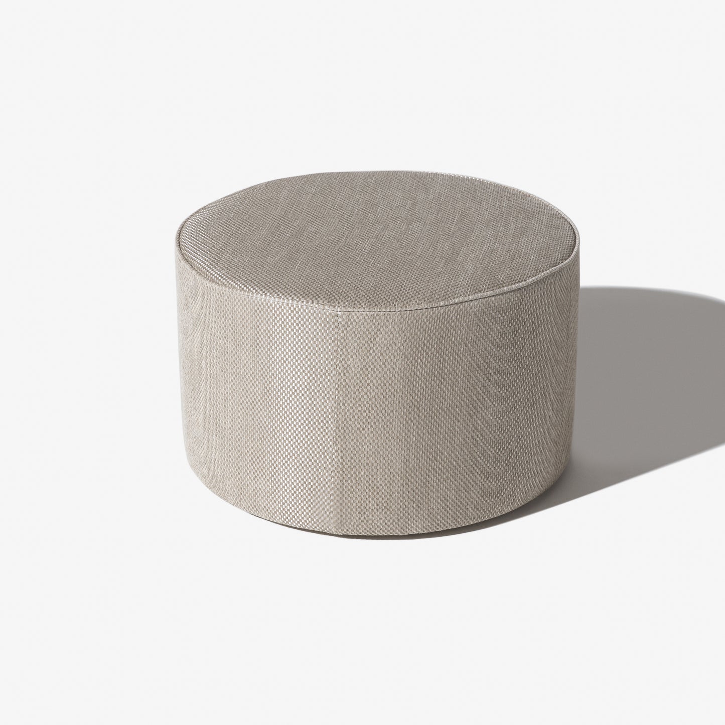 High End Round Pouffe