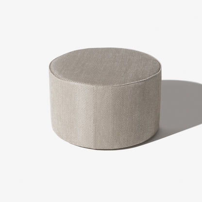 High End Round Pouffe