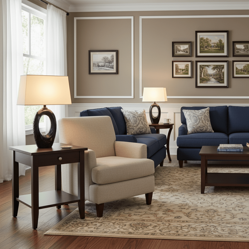 Hollow Oval Ceramic Table Lamp