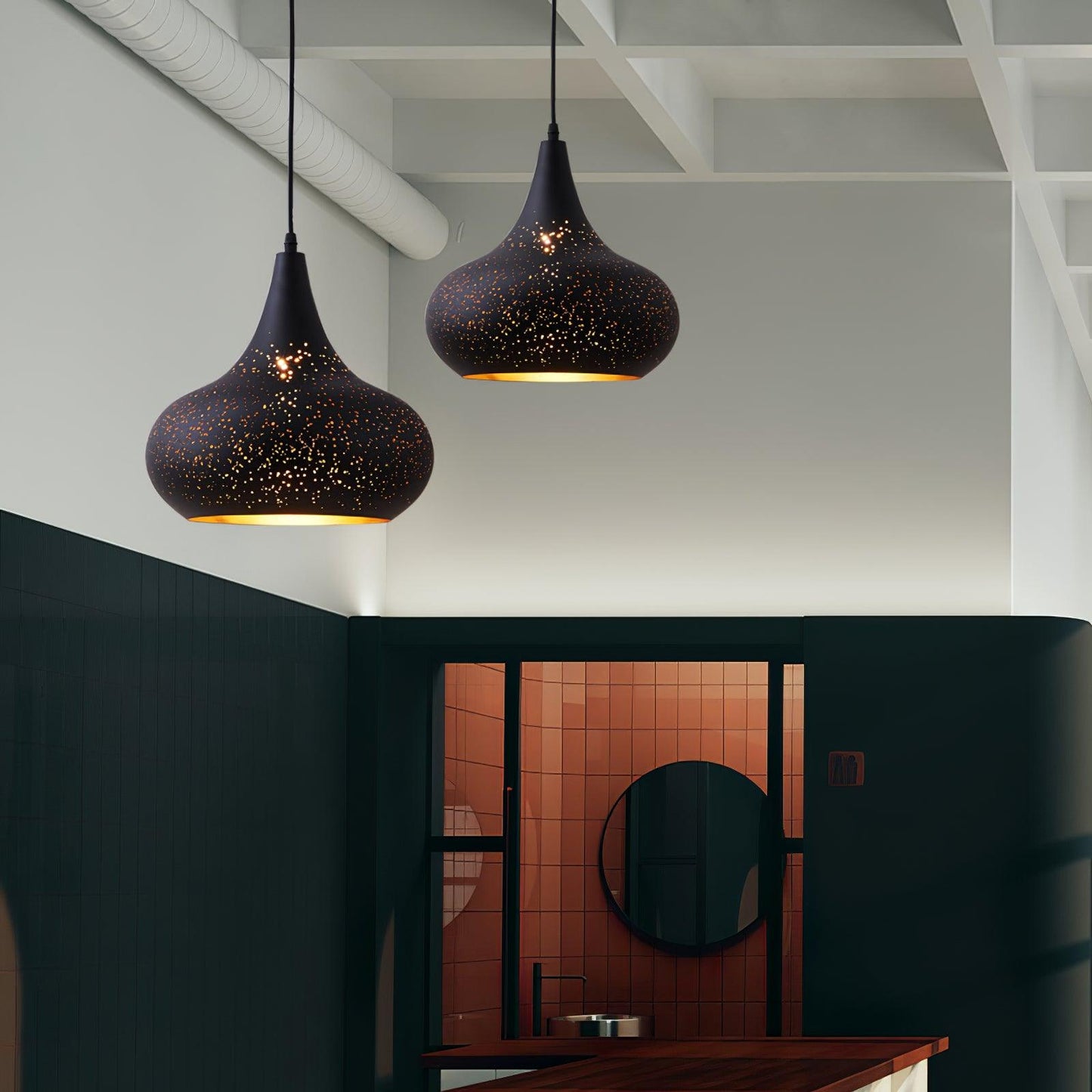 Hollow Industrial Pendant Lamp