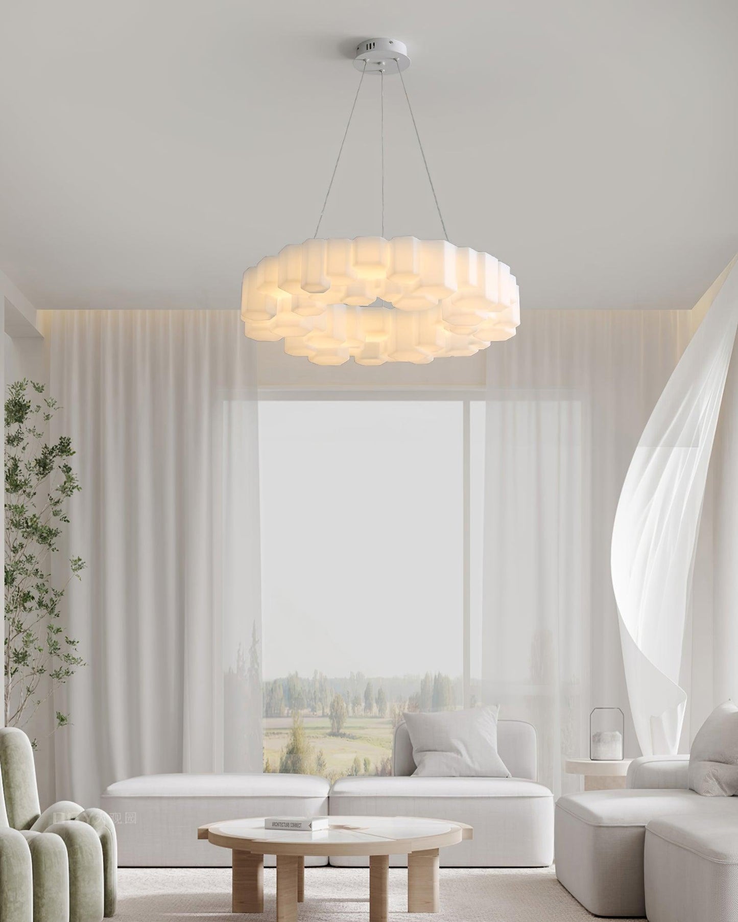 Honeycomb Gasolier Chandelier