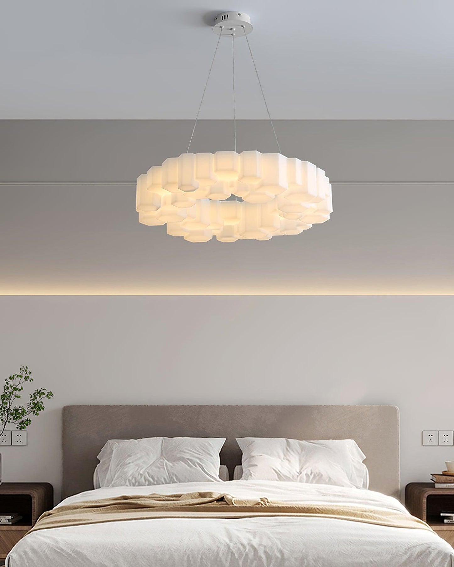 Honeycomb Gasolier Chandelier