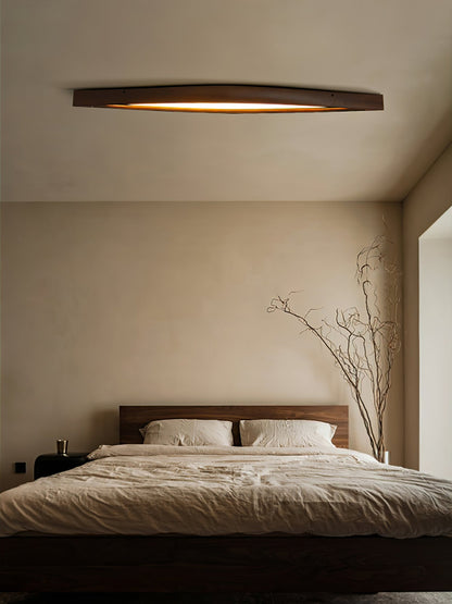 Horizon Linear Wood Overhead light Ceiling Lamp