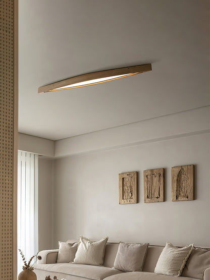 Horizon Linear Wood Overhead light Ceiling Lamp