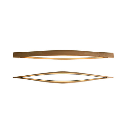 Horizon Linear Wood Overhead light Ceiling Lamp