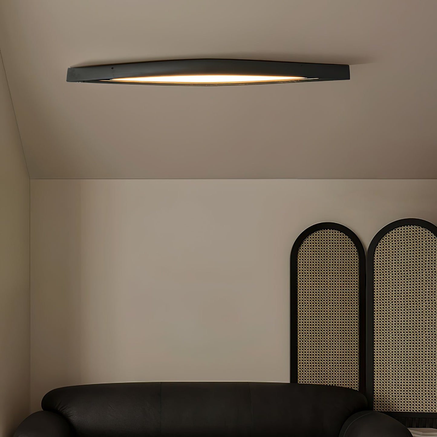 Horizon Linear Wood Overhead light Ceiling Lamp