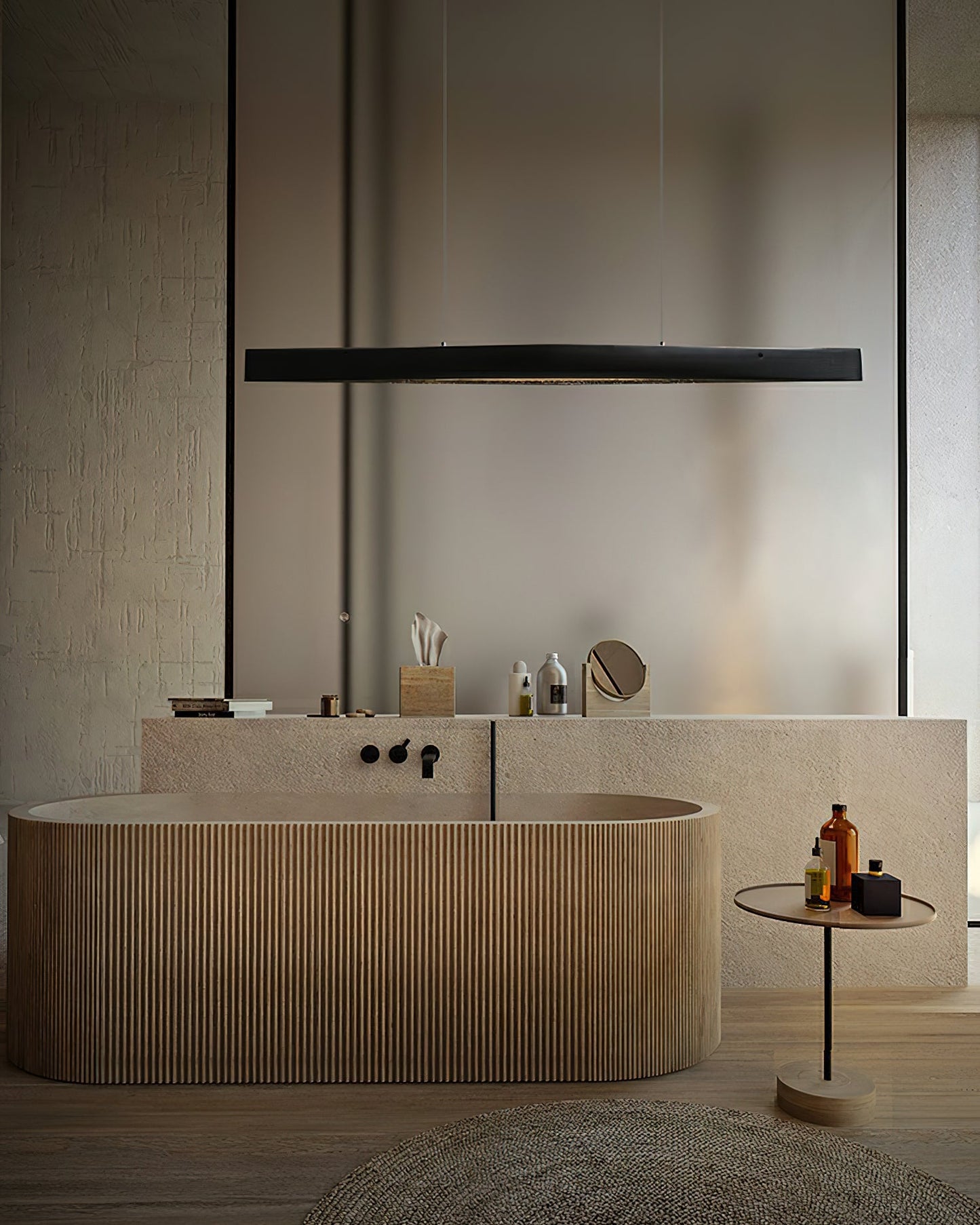 Horizon Linear Wood Droplight Pendant Lamp