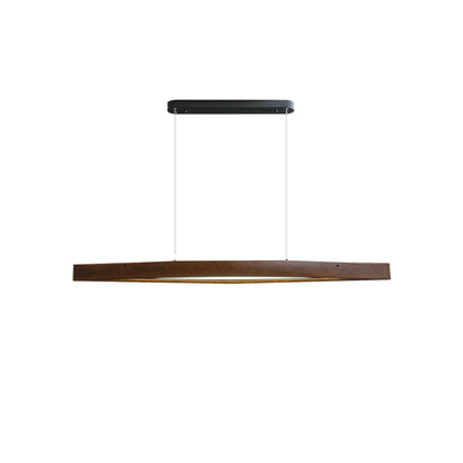 Horizon Linear Wood Droplight Pendant Lamp