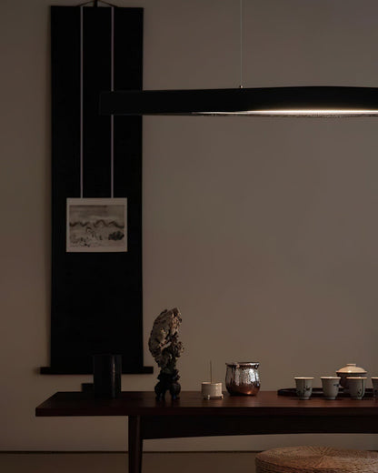 Horizon Linear Wood Droplight Pendant Lamp