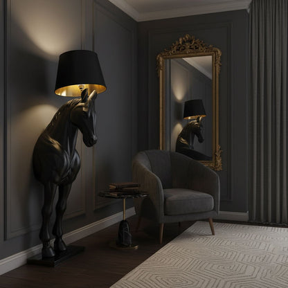 Horse Statue Floor Lamp