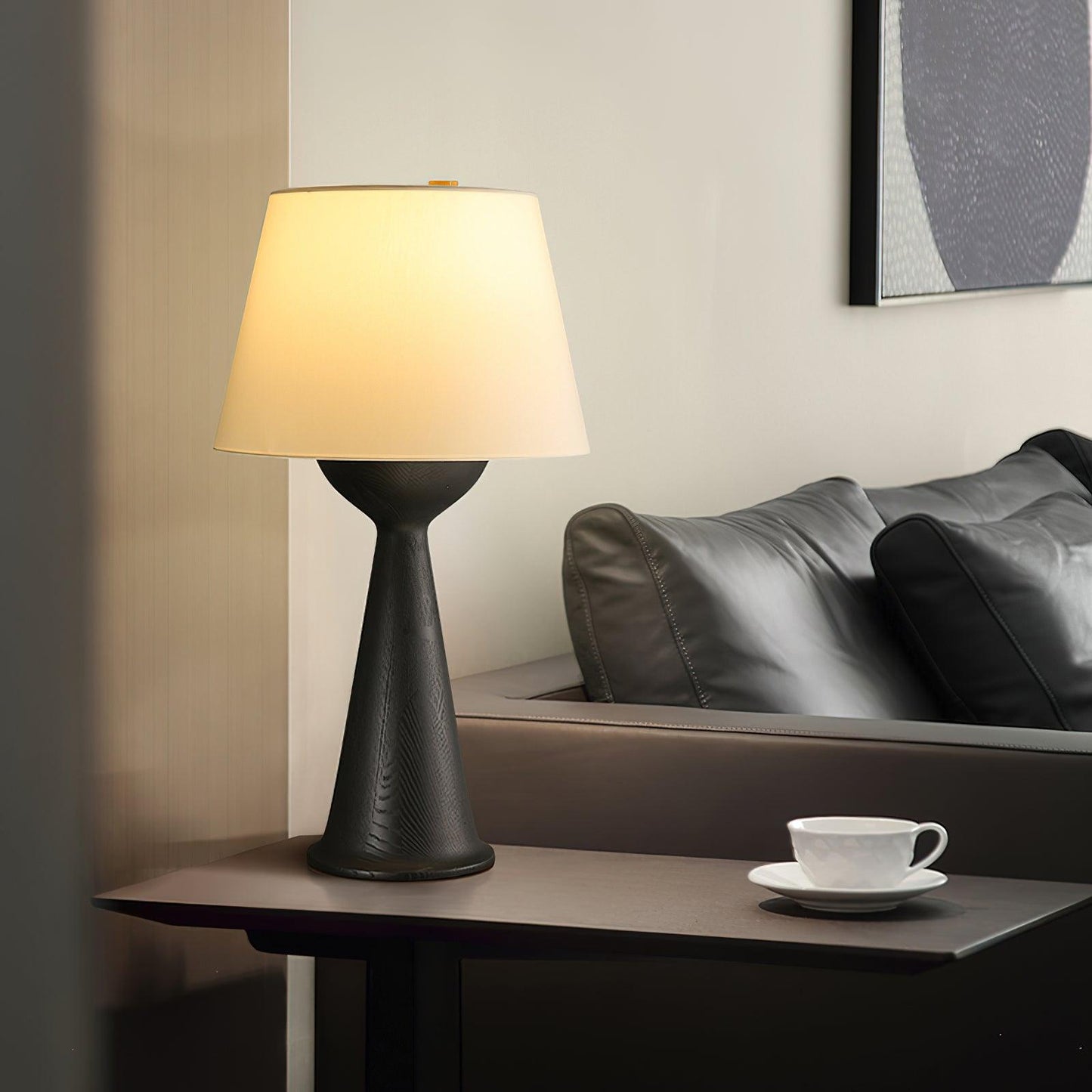 Hourglass Wood Accent lamp Table Lamp