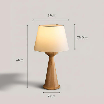 Hourglass Wood Accent lamp Table Lamp