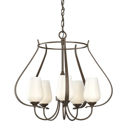 Hubbardton Forge Flora 22 Inch 5 Light Chandelier Cp8086