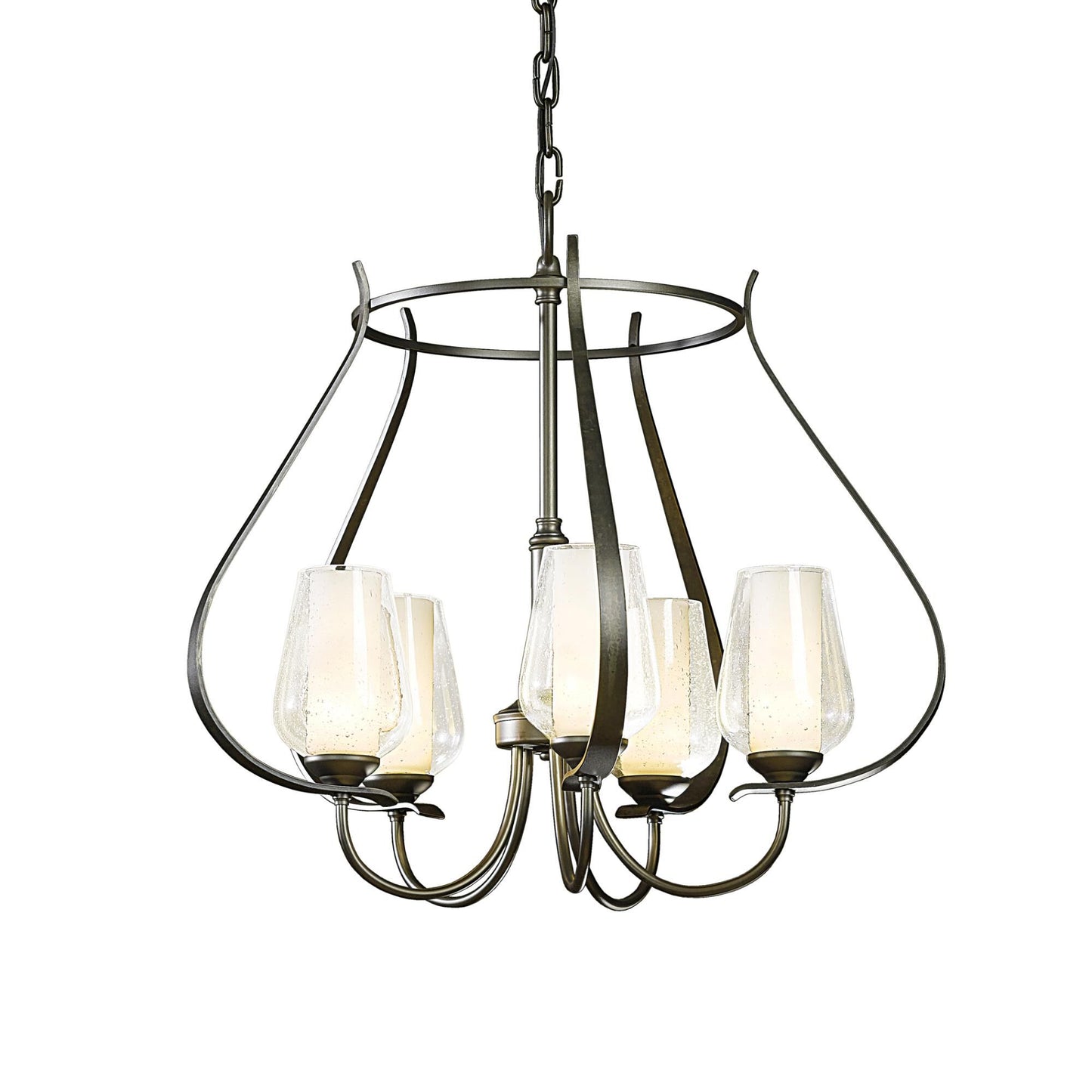 Hubbardton Forge Flora 22 Inch 5 Light Chandelier Cp8086