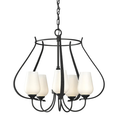 Hubbardton Forge Flora 22 Inch 5 Light Chandelier Cp8086