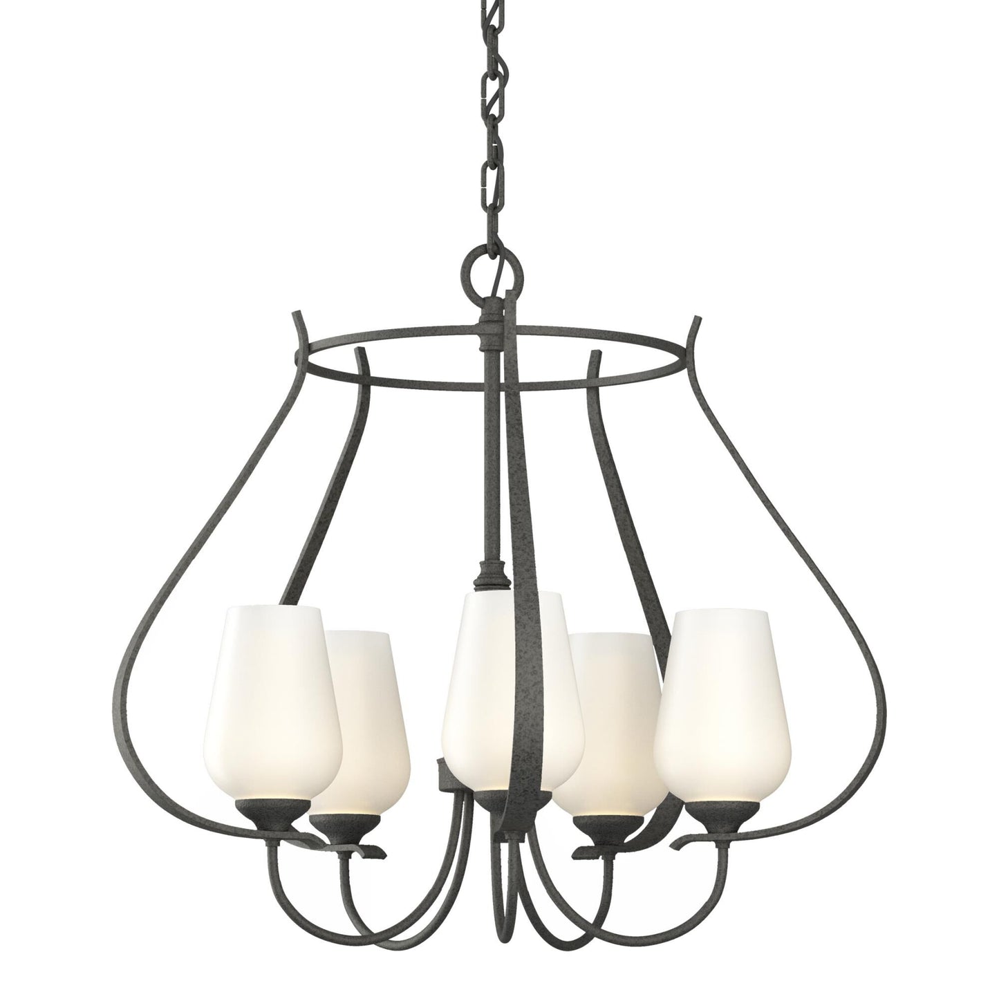 Hubbardton Forge Flora 22 Inch 5 Light Chandelier Cp8086