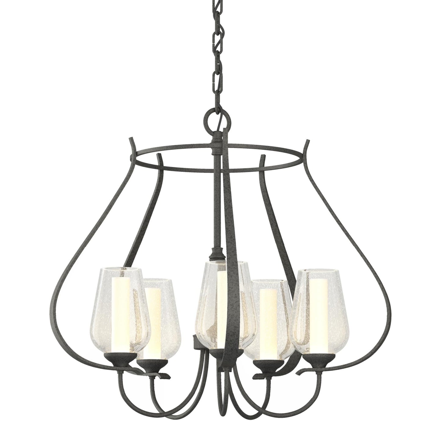 Hubbardton Forge Flora 22 Inch 5 Light Chandelier Cp8086