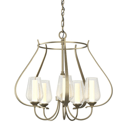 Hubbardton Forge Flora 22 Inch 5 Light Chandelier Cp8086