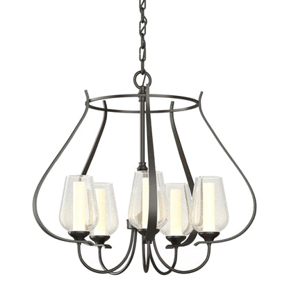 Hubbardton Forge Flora 22 Inch 5 Light Chandelier Cp8086