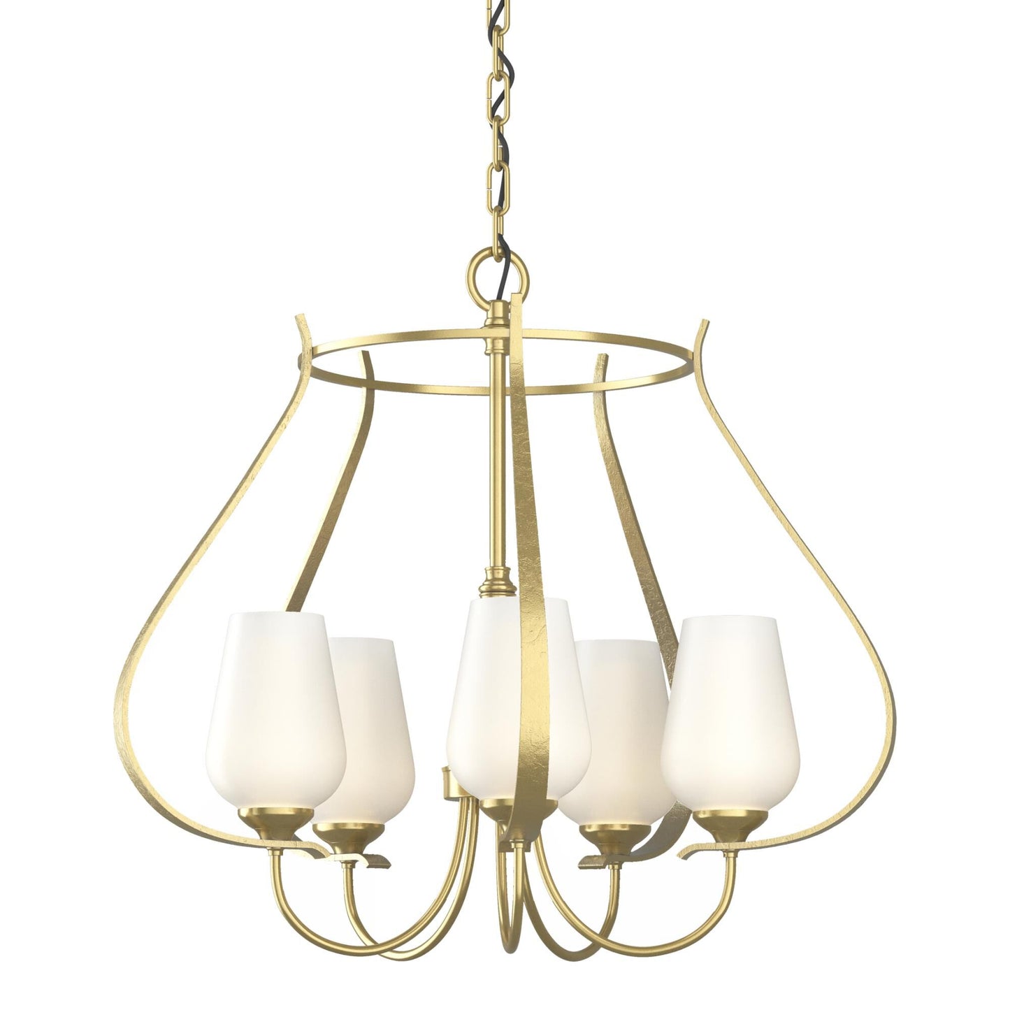 Hubbardton Forge Flora 22 Inch 5 Light Chandelier Cp8086