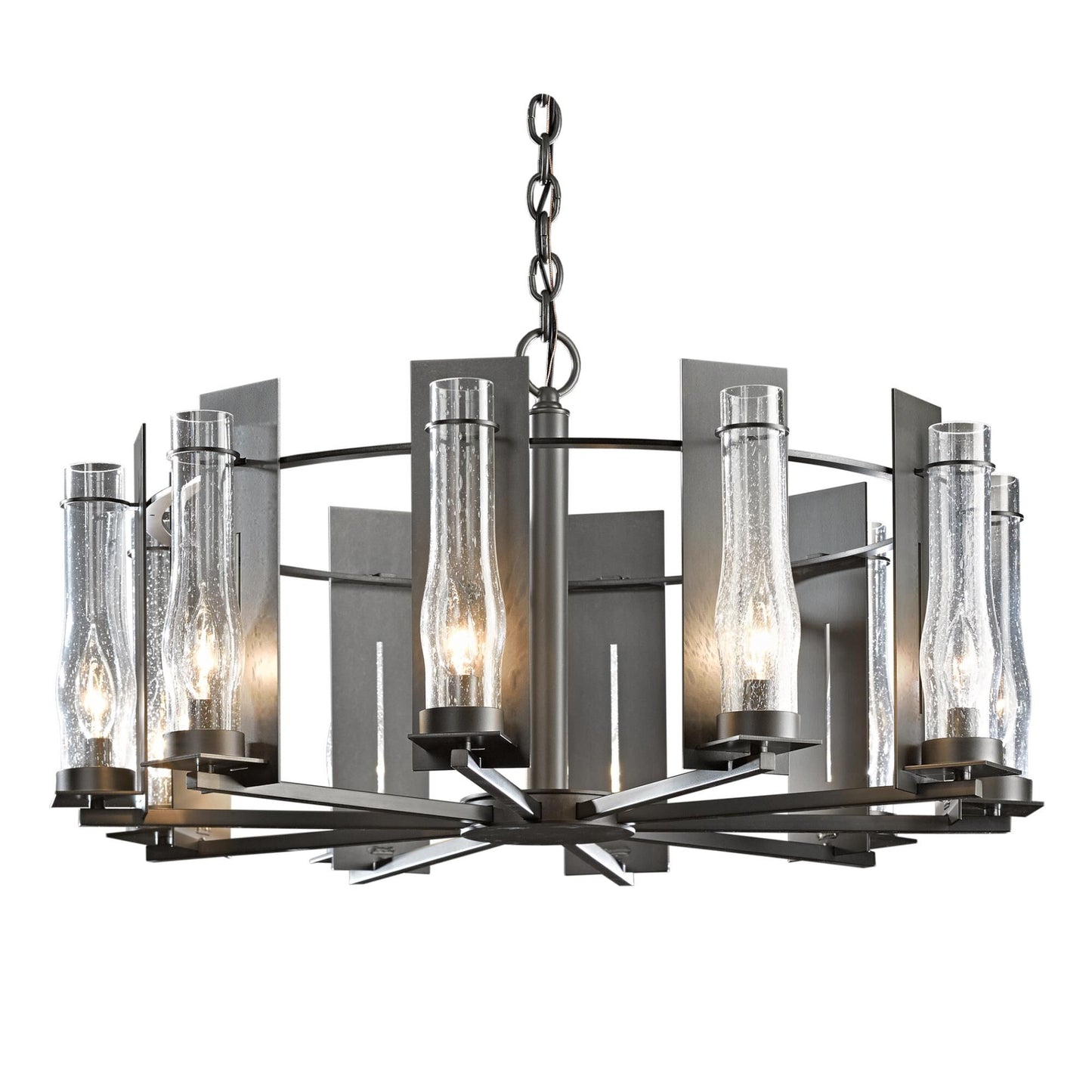 Hubbardton Forge New Town 30 Inch 10 Light Chandelier Cp8170