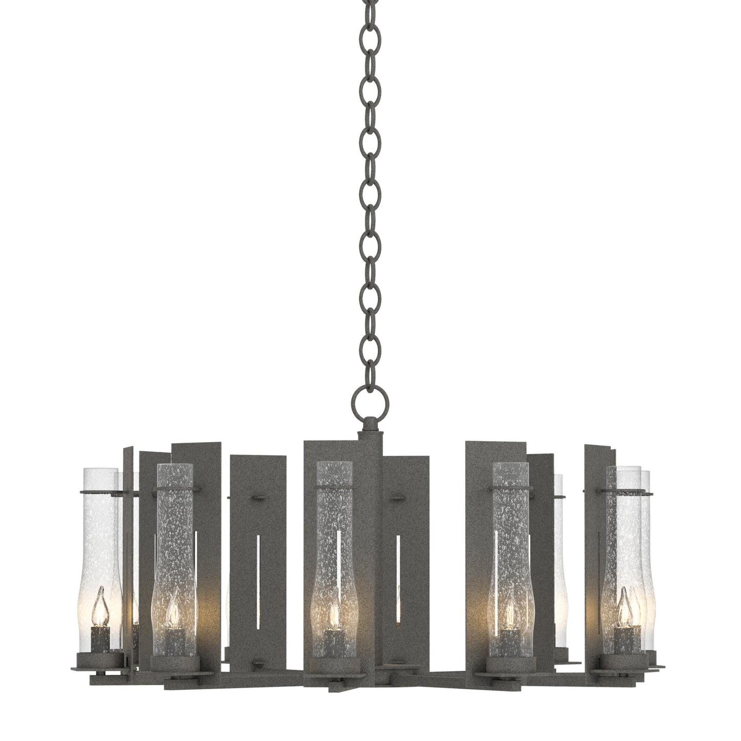 Hubbardton Forge New Town 30 Inch 10 Light Chandelier Cp8170