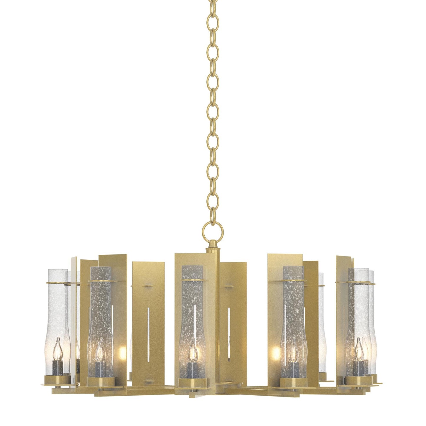 Hubbardton Forge New Town 30 Inch 10 Light Chandelier Cp8170