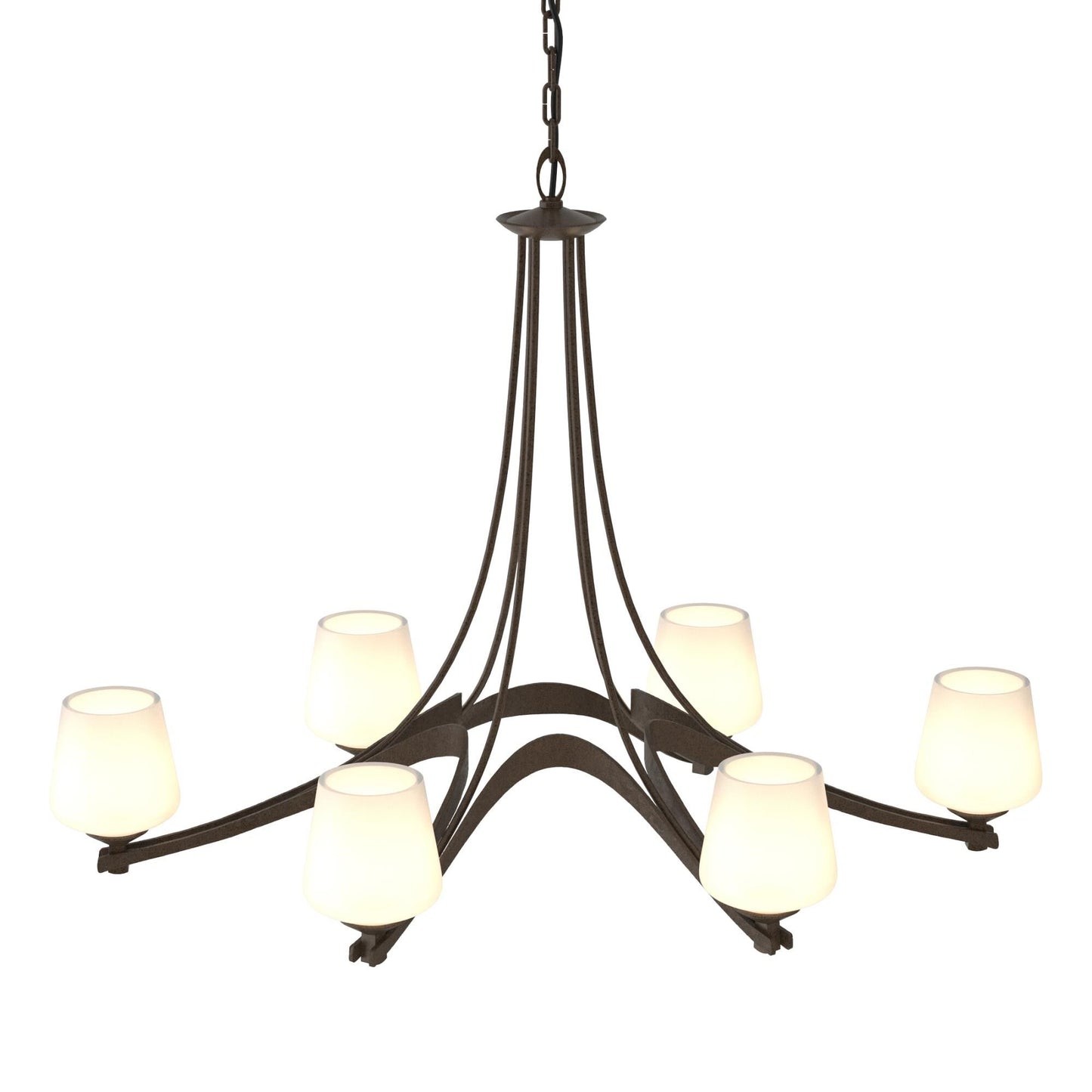 Hubbardton Forge Oval 38 Inch 6 Light Chandelier Cp8419