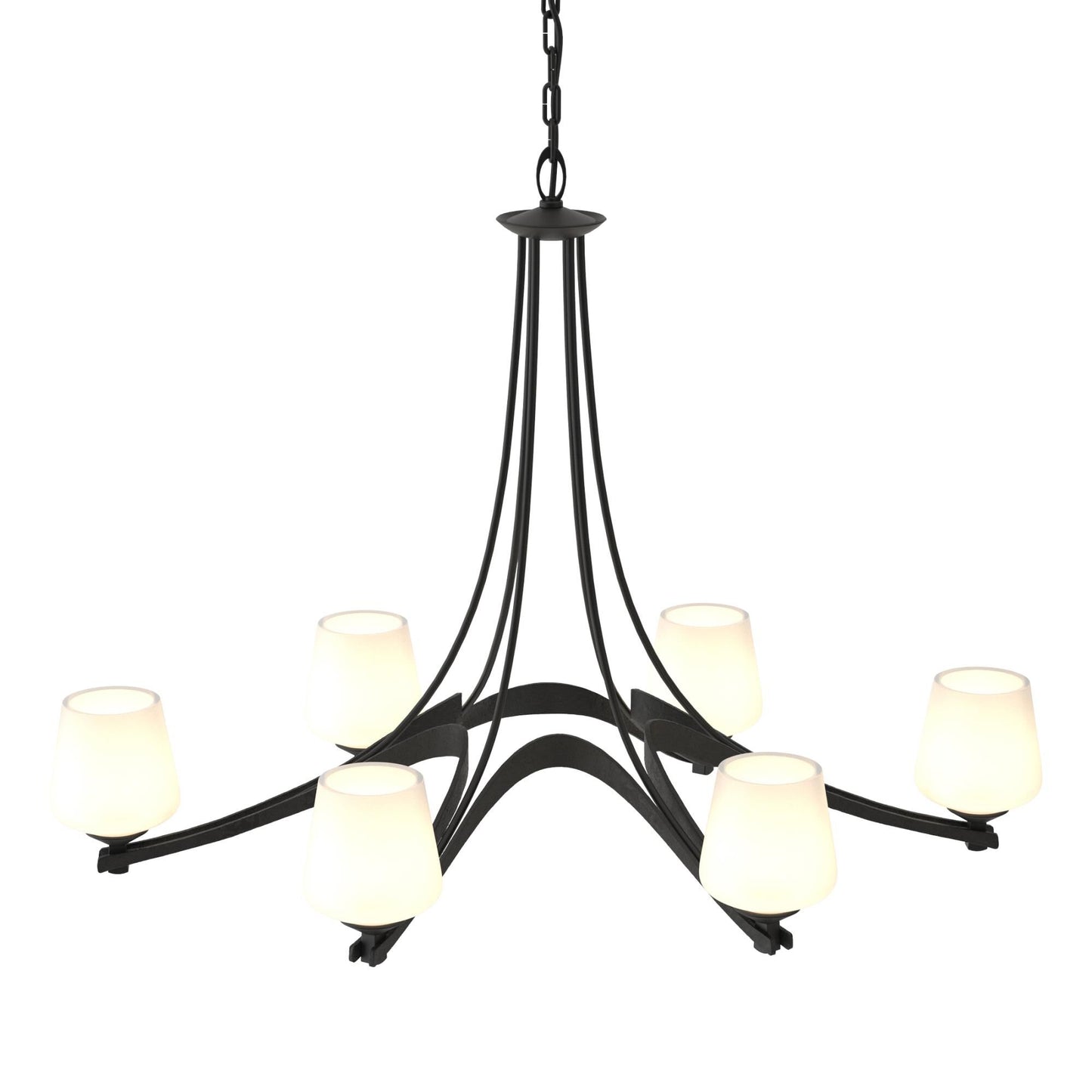 Hubbardton Forge Oval 38 Inch 6 Light Chandelier Cp8419