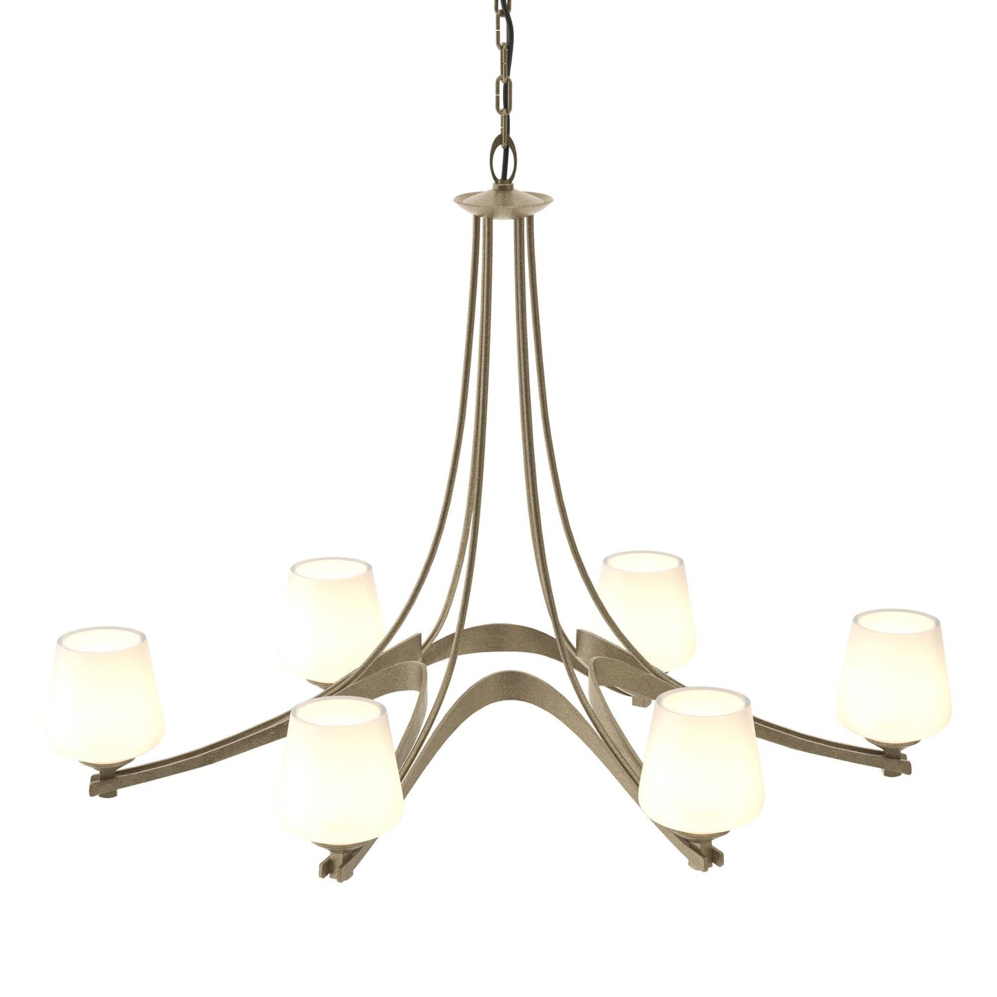 Hubbardton Forge Oval 38 Inch 6 Light Chandelier Cp8419