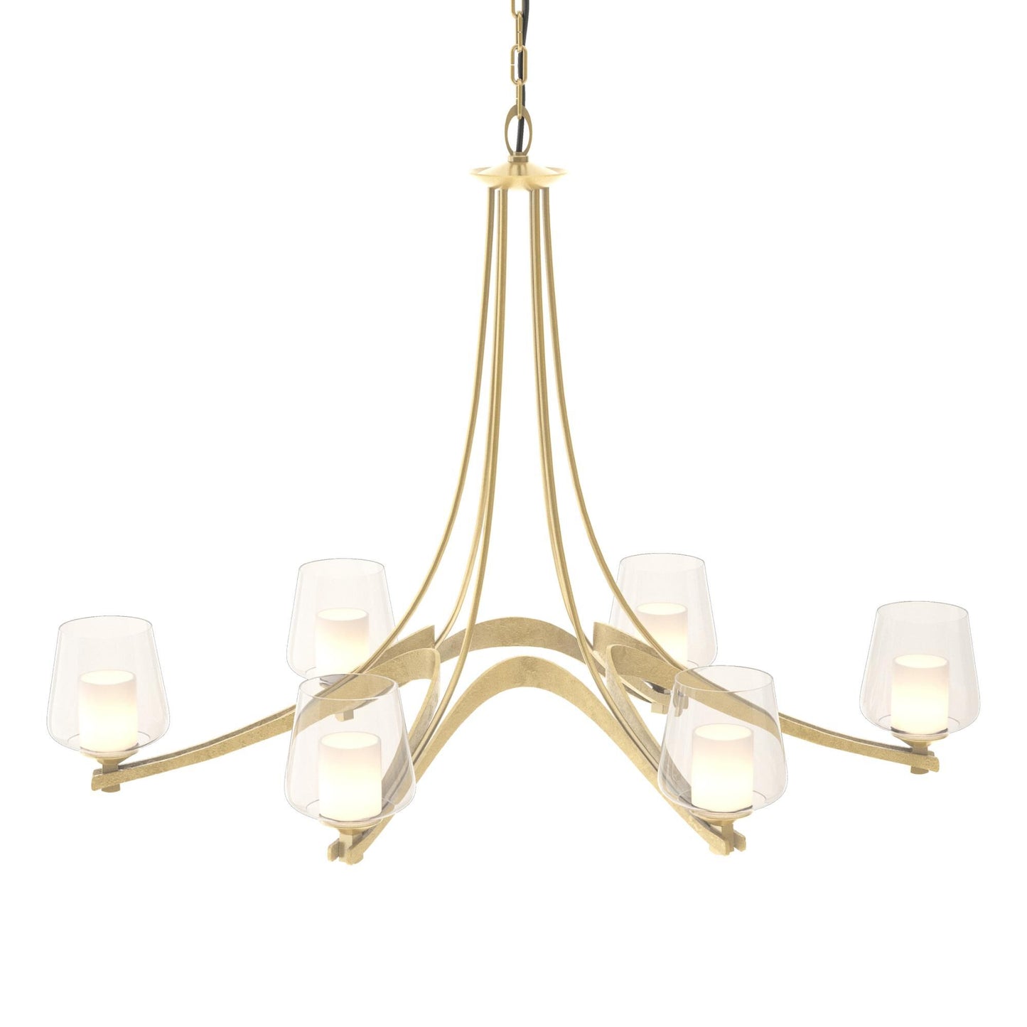 Hubbardton Forge Oval 38 Inch 6 Light Chandelier Cp8426