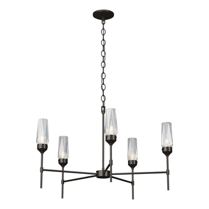 Hubbardton Forge Luma 30 Inch 5 Light Chandelier Cp270431