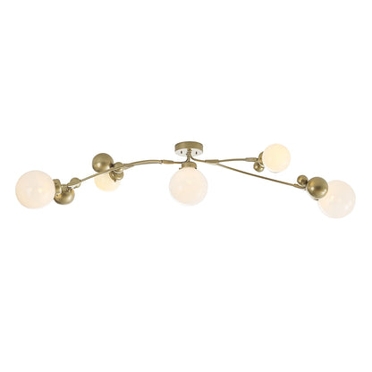 Hubbardton Forge Sprig 61 Inch 5 Light Semi Flush Mount Cp268777