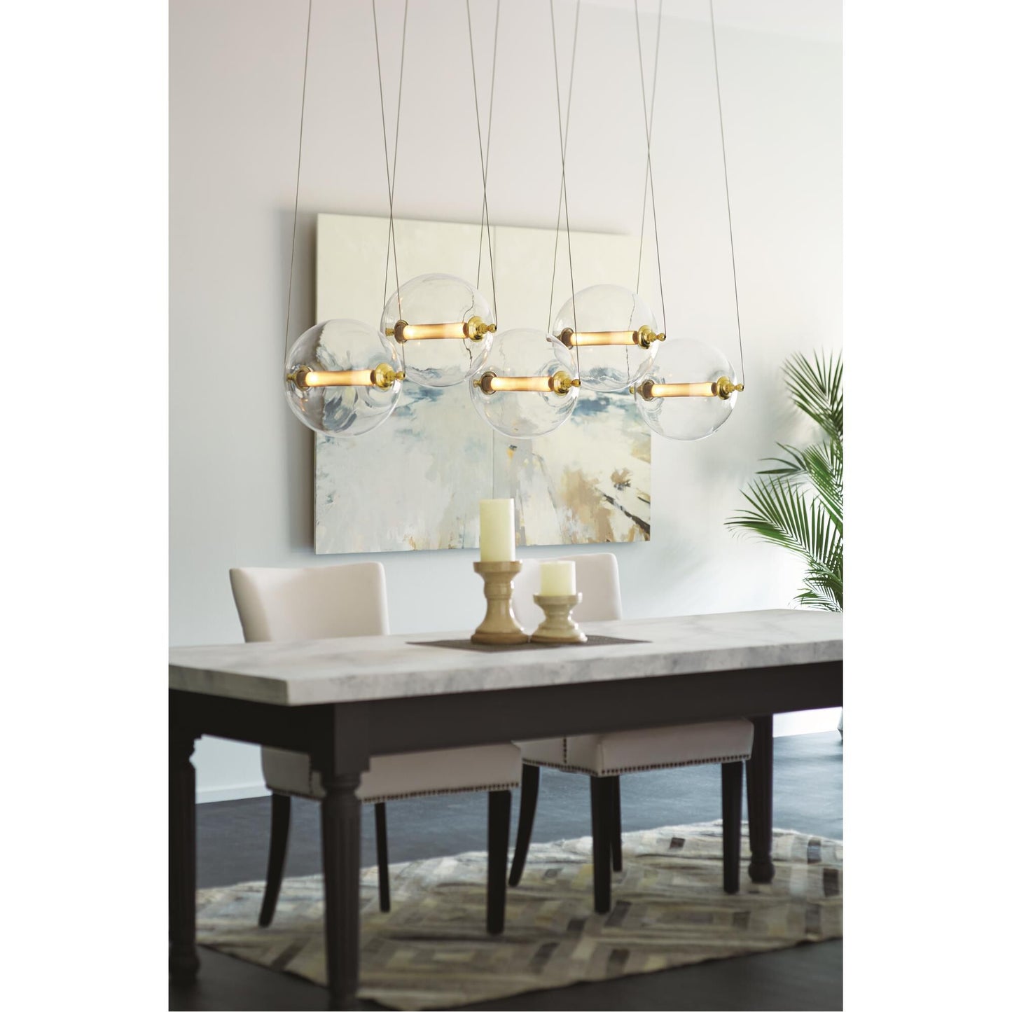 Hubbardton Forge Otto 57 Inch 10 Light Led Linear Suspension Light Cp17644