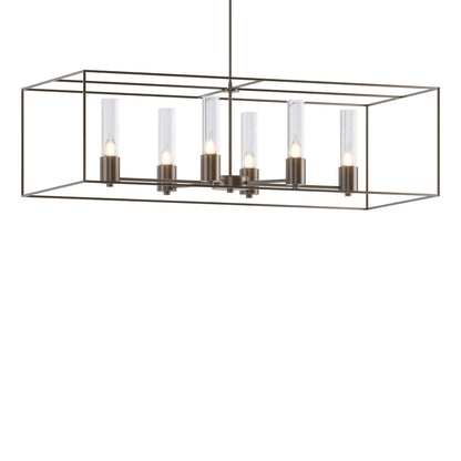 Hubbardton Forge Portico 42 Inch 6 Light Linear Suspension Light Cp18776