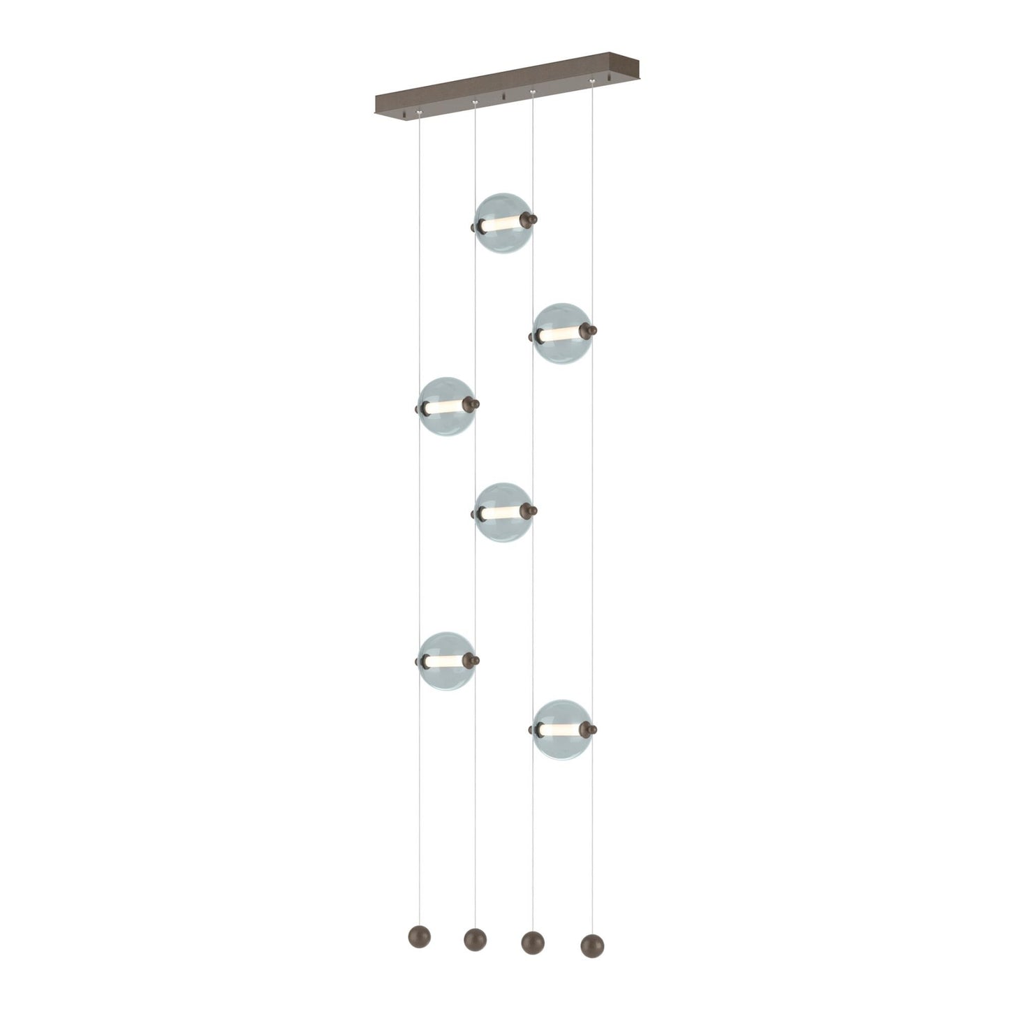 Hubbardton Forge Abacus 22 Inch 6 Light Led Linear Suspension Light Cp420791