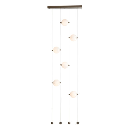 Hubbardton Forge Abacus 22 Inch 6 Light Led Linear Suspension Light Cp420791