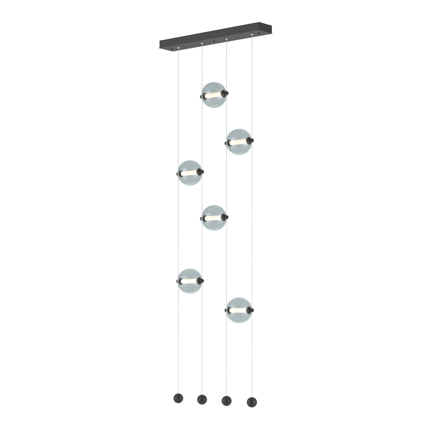 Hubbardton Forge Abacus 22 Inch 6 Light Led Linear Suspension Light Cp420791