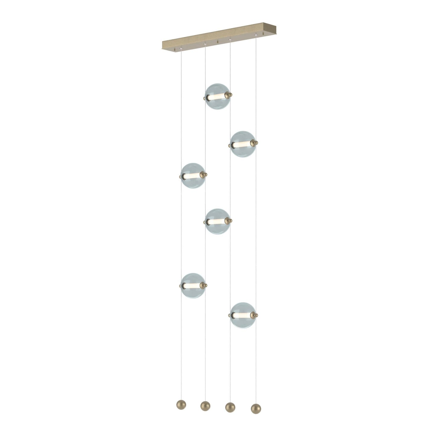 Hubbardton Forge Abacus 22 Inch 6 Light Led Linear Suspension Light Cp420791