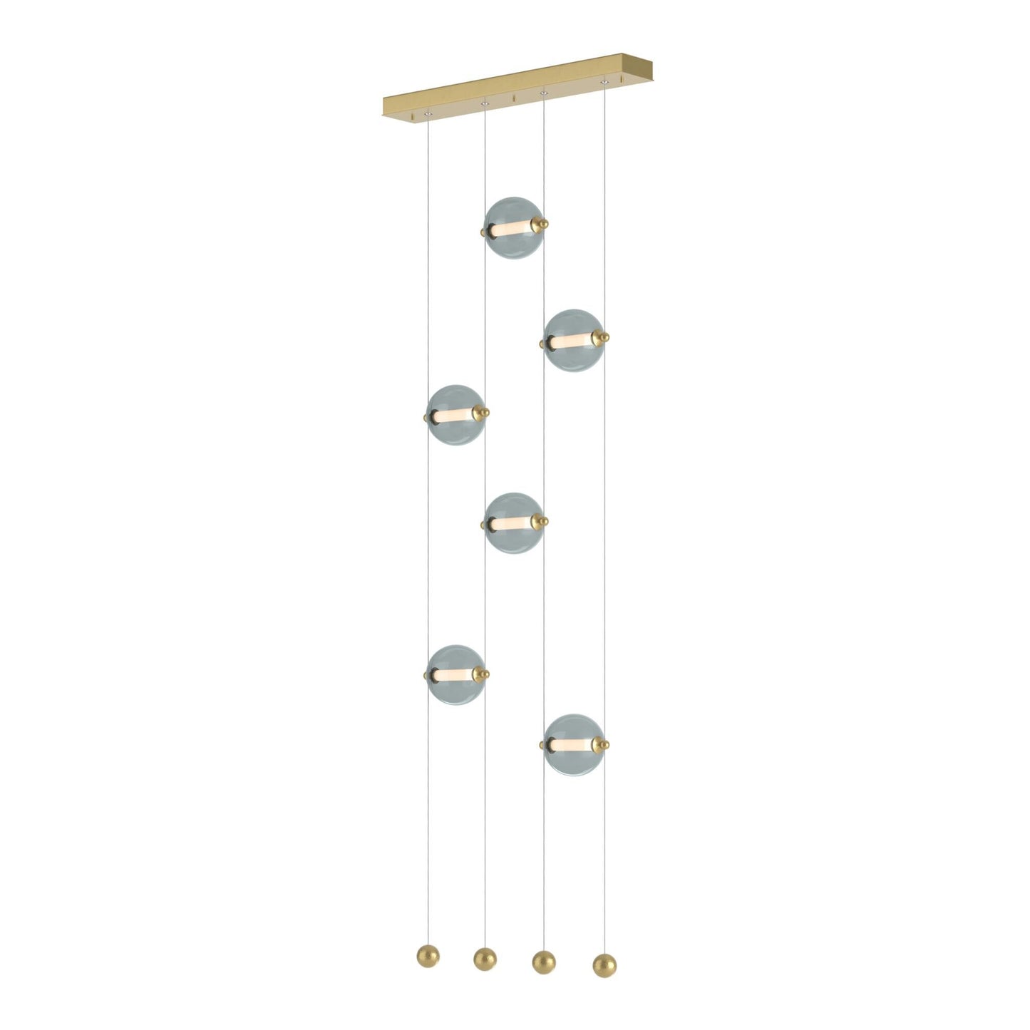 Hubbardton Forge Abacus 22 Inch 6 Light Led Linear Suspension Light Cp420791