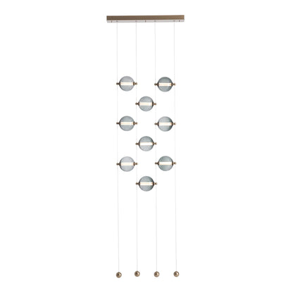 Hubbardton Forge Abacus 22 Inch 9 Light Led Linear Suspension Light Cp420809