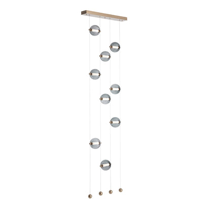 Hubbardton Forge Abacus 22 Inch 9 Light Led Linear Suspension Light Cp420809