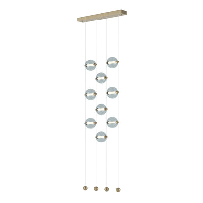 Hubbardton Forge Abacus 22 Inch 9 Light Led Linear Suspension Light Cp420809