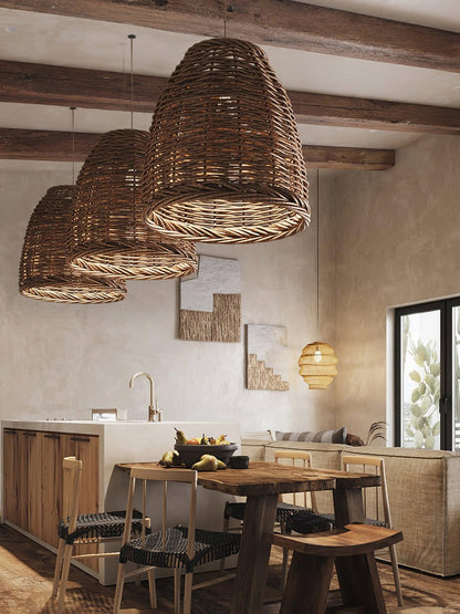 Hues Wicker Hanging light Pendant Lamp