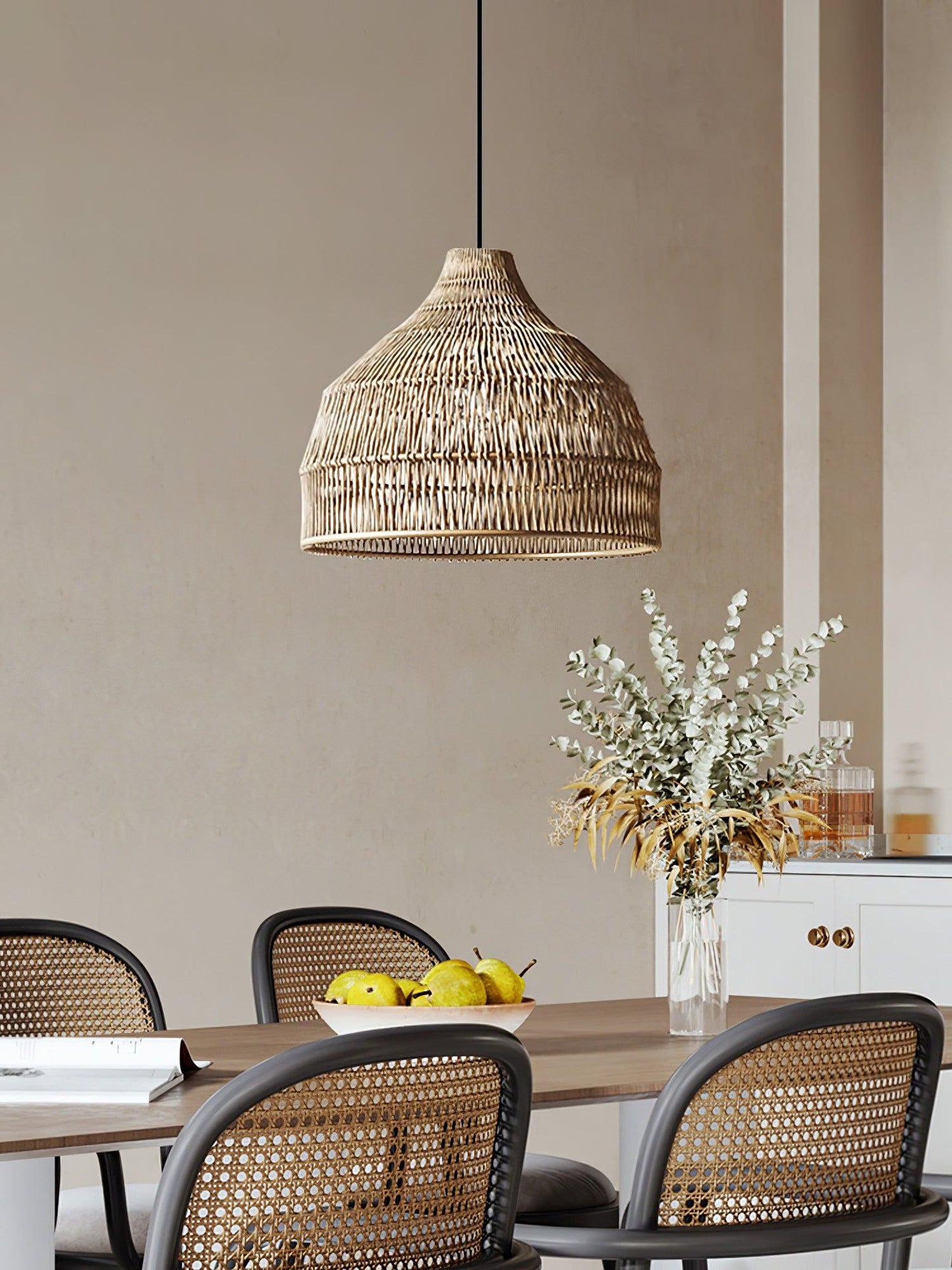 Hues Wicker Hanging light Pendant Lamp