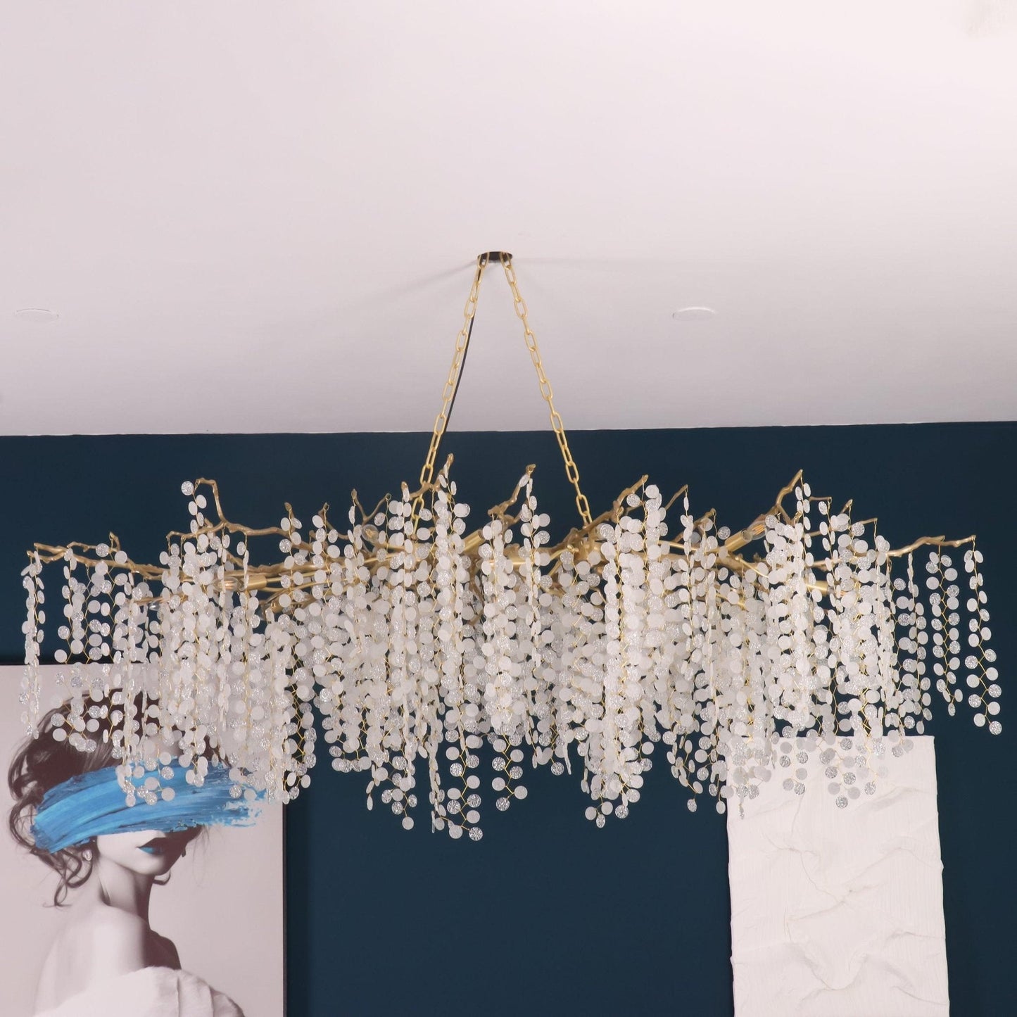 Shiro Noda Crystal Electrolier Chandelier