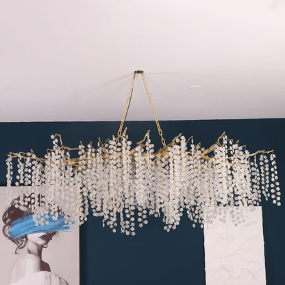 Shiro Noda Crystal Electrolier Chandelier