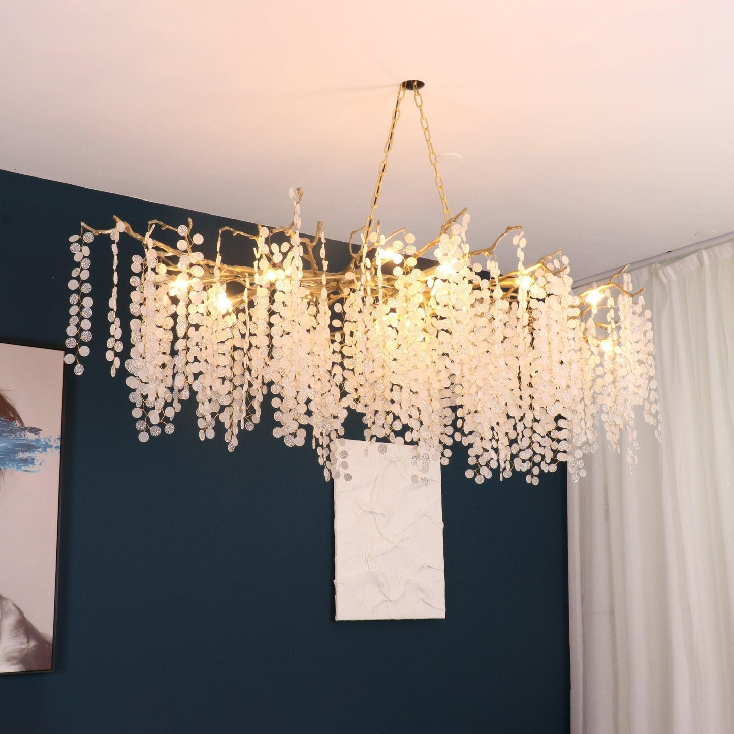 Shiro Noda Crystal Electrolier Chandelier