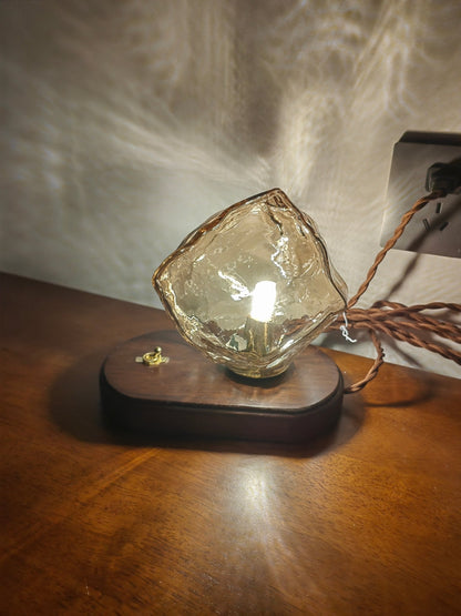 Ice Stone Glass Accent lamp Table Lamp