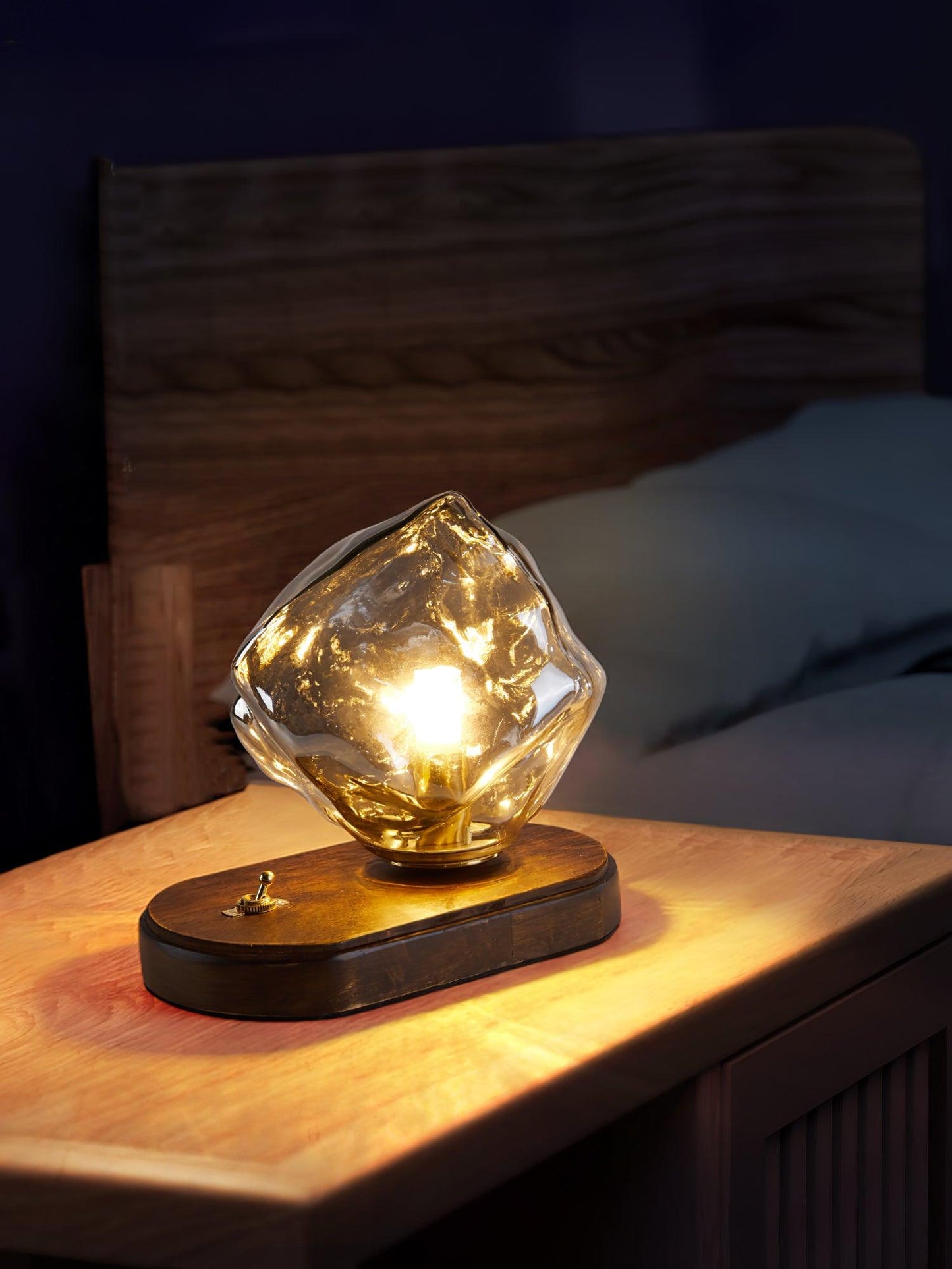 Ice Stone Glass Accent lamp Table Lamp